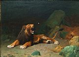 Jean Leon Gerome Lion Snapping at a Butterfly