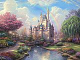 Thomas Kinkade A New Day at The Cinderella Castle