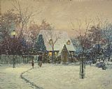 Thomas Kinkade A Winter's Cottage