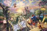 Thomas Kinkade Beauty And The Beast Falling in Love