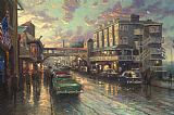 Thomas Kinkade Cannery Row Sunset
