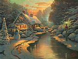 Thomas Kinkade Christmas Evening