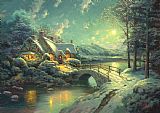 Thomas Kinkade Christmas Moonlight