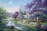 Thomas Kinkade Clocktower Cottage