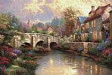 Thomas Kinkade Cobblestone Brooke