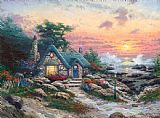 Thomas Kinkade Cottage by The Sea