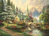 Thomas Kinkade Dogwood Chapel