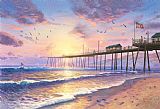 Thomas Kinkade Footprints in The Sand