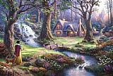 Thomas Kinkade Snow White Discovers The Cottage