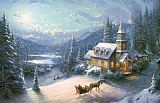 Thomas Kinkade Sunday Evening Sleigh Ride