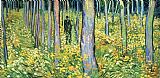 Vincent van Gogh Undergrowth with Two Figures
