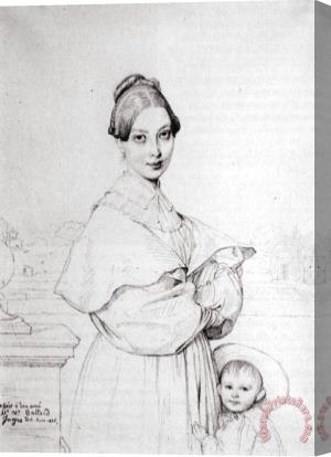Madame Hippolyte Flandrin, Born Aimee Caroline Ancelot Canvas Paintings for Sale