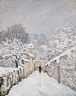 Alfred Sisley Snow at Louveciennes