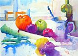 Andre Mehu Plums and leeks