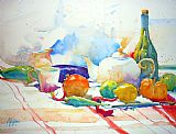 Andre Mehu Red peppers fruits and tea pot