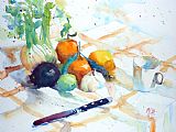Andre Mehu Still life with fennel and clementines