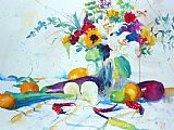 Andre Mehu White onions bouquet and red peppers
