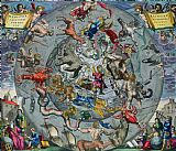 Andreas Cellarius Map of the Constellations of the Northern Hemisphere