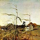 andrew wyeth Autumn Cornfield October 1 1950