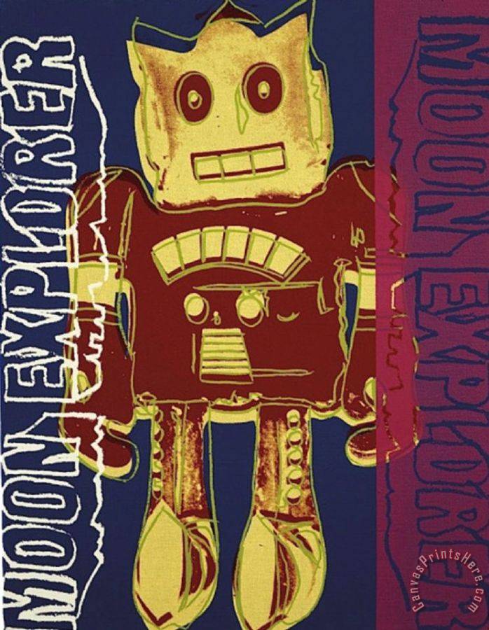Andy Warhol Moon Explorer Robot c.1983 Framed Print for sale ...