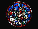 Anonymous French Artist Rondel Depicting Holofernes's Army Crossing The Euphrates River