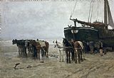 Anton Mauve Boat on the Beach at Scheveningen
