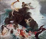 Arnold Bocklin Mermaids at Play