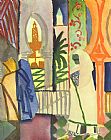 August Macke In The Temple Hall
