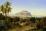 August Wilhelm Julius Ahlborn View of Palermo with Mount Pellegrino