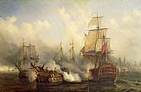 Auguste Etienne Francois Mayer The Redoutable at Trafalgar