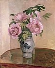 Camille Pissarro A Vase of Peonies