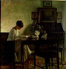 Carl Holsoe Girl Reading in an Interior