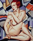 Catherine Abel Cubist Nude Orange and Purple