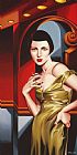 Catherine Abel Olive Satin Dress