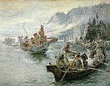 Charles Marion Russell Lewis and Clark on the Lower Columbia River
