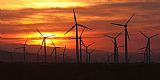 Clarence Holmes Wind Turbines Sunrise Panoramic