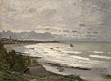 Claude Monet The Beach at Sainte Adresse