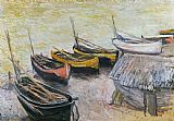 Claude Monet Boats on the Beach