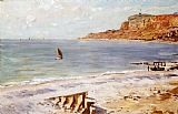 Claude Monet Seascape at Sainte Adresse