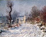 Claude Monet The Road to Giverny in Winter