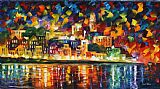 Leonid Afremov Fiesta In The Harbor