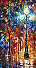 Leonid Afremov Light In The Alley