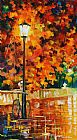 Leonid Afremov Lonely Bicycle