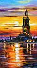 Leonid Afremov Old Tower
