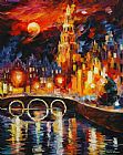 Leonid Afremov Amsterdam's Magic
