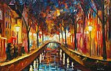 Leonid Afremov Amsterdam Fascinating Evening