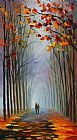 Leonid Afremov Autumn Fog