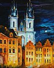 Leonid Afremov Blue Castle