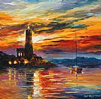 Leonid Afremov By The Lighthouse