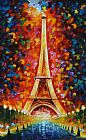 Leonid Afremov Eiffel Tower